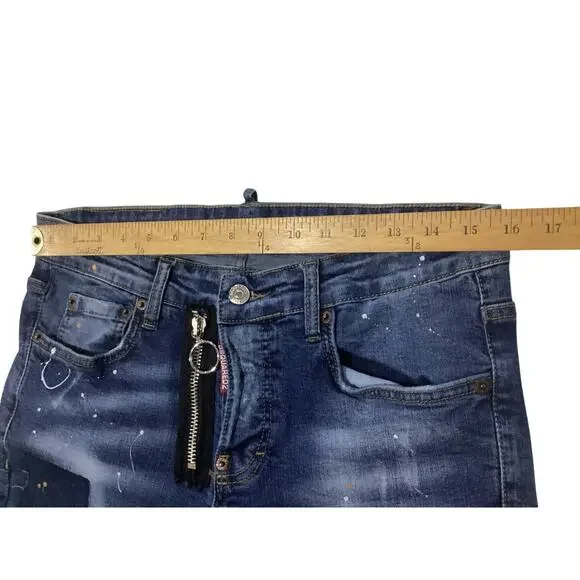 DSQUARED2 Distressed Paint Splatter cool guy Jeans size 48 (US 32-33)